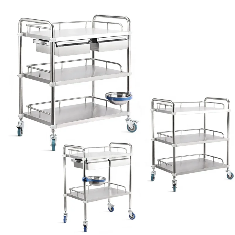 Stainless steel assembled medicine cart Medical Trolley Cart
Stainless steel assembled medicine cart Medical Trolley Cart