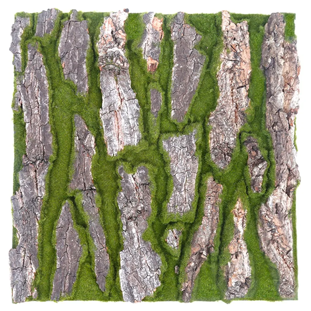 

Simulation Tree Bark Home Sewer Decoration Tree Bark Green Moss Wedding Decoration Grass Wall Artificial Plants-B
