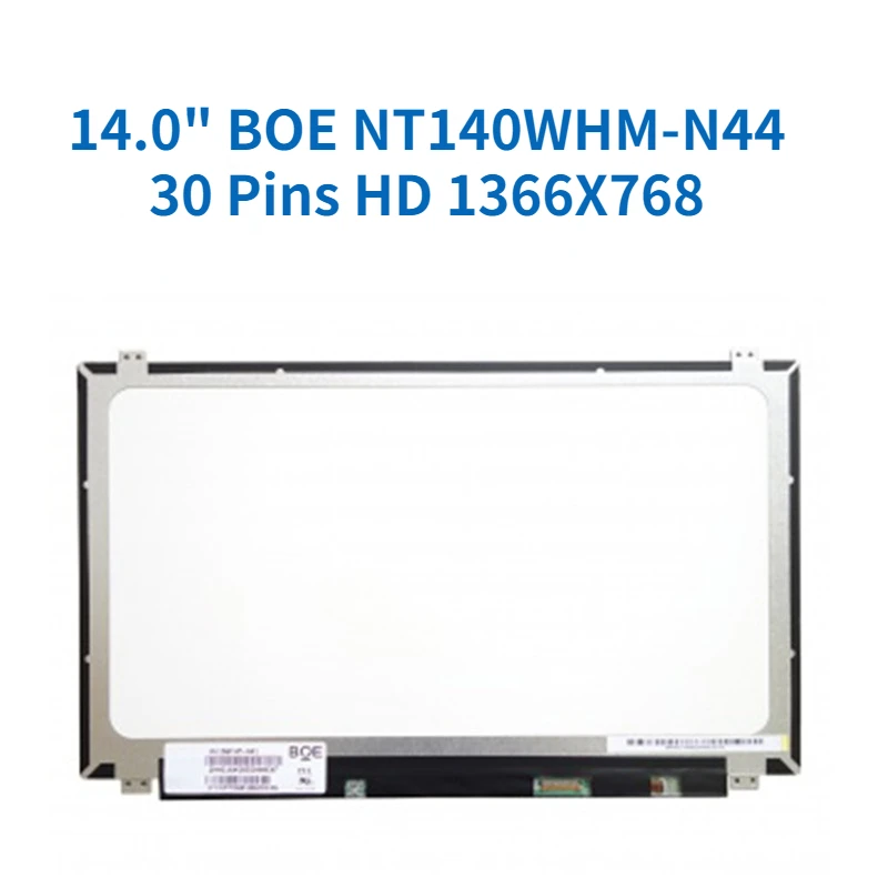 For BOE NT140WHM-N44 NT140WHM N44 FRU P/N 5D10M42871 14.0" Laptop matrix LCD Screen 30 Pins HD 1366X768 Matte Panel Replacement
For BOE NT140WHM-N44 NT140WHM N44 FRU P/N 5D10M42871 14.0" Laptop matrix LCD Screen 30 Pins HD 1366X768 Matte Panel Replacement
