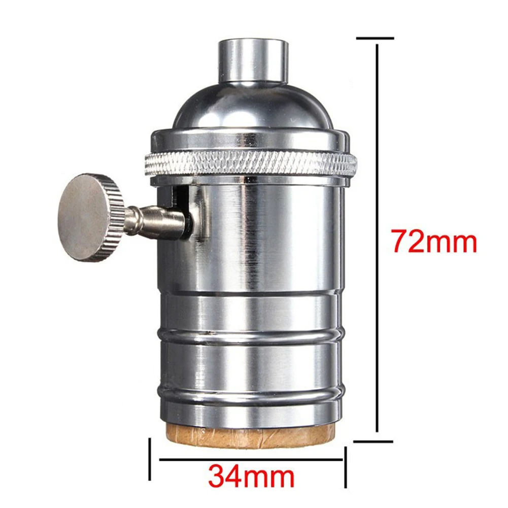 Vintage Lamp Holder Retro Edison E27 Screw Bulb Socket Base Industrial Light Holder Fitting 110-250V Indoor Lighting
Vintage Lamp Holder Retro Edison E27 Screw Bulb Socket Base Industrial Light Holder Fitting 110-250V Indoor Lighting