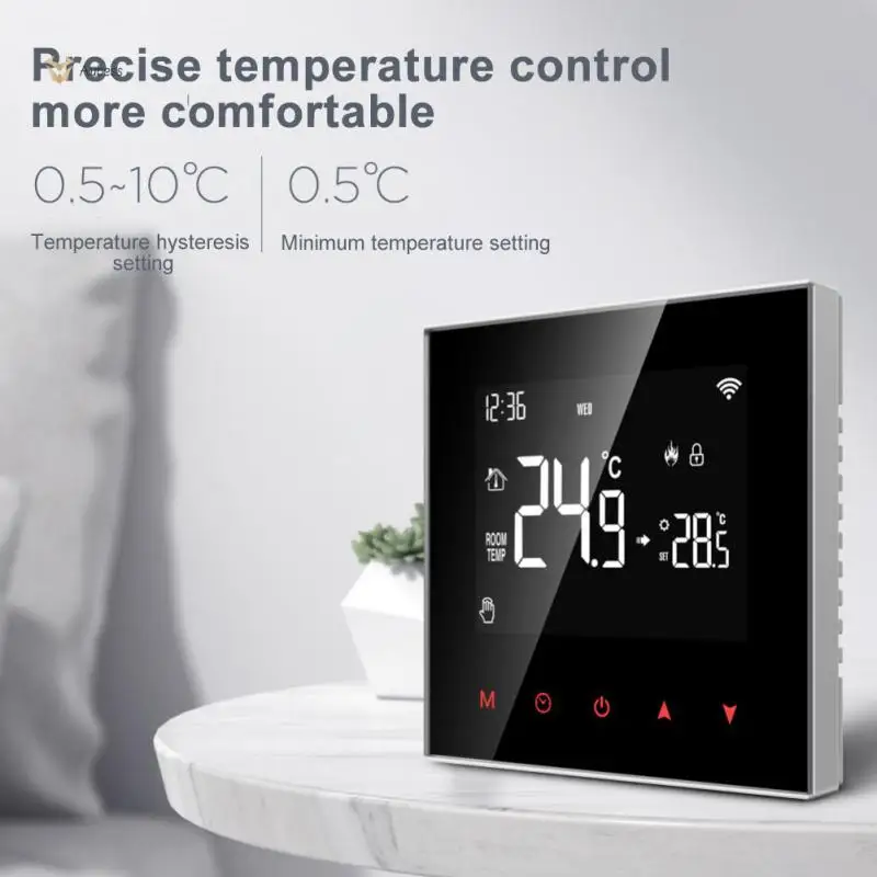 

App Control Programmable Electric Floor Temperature Remote Controller Auto Mode Manual Wifi Smart Thermostat 3a 16a Tuya