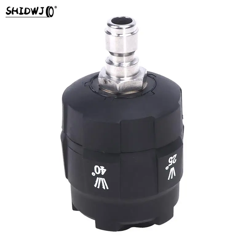 

5 In 1 High Pressure Washing Nozzle 1/4 Quick Connector Rotating 0 15 25 40 65 G1/4 Male Connect Car Washer Spray Nozzle
