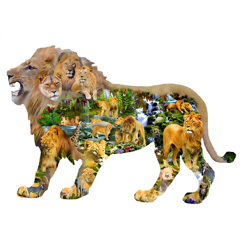 New Colorful Wooden Puzzle Cute Lion 17 Design Kids Montessori Toy Art Jigsaw Unique Irregular Animal Pieces DIY A3 A4 A5
New Colorful Wooden Puzzle Cute Lion 17 Design Kids Montessori Toy Art Jigsaw Unique Irregular Animal Pieces DIY A3 A4 A5