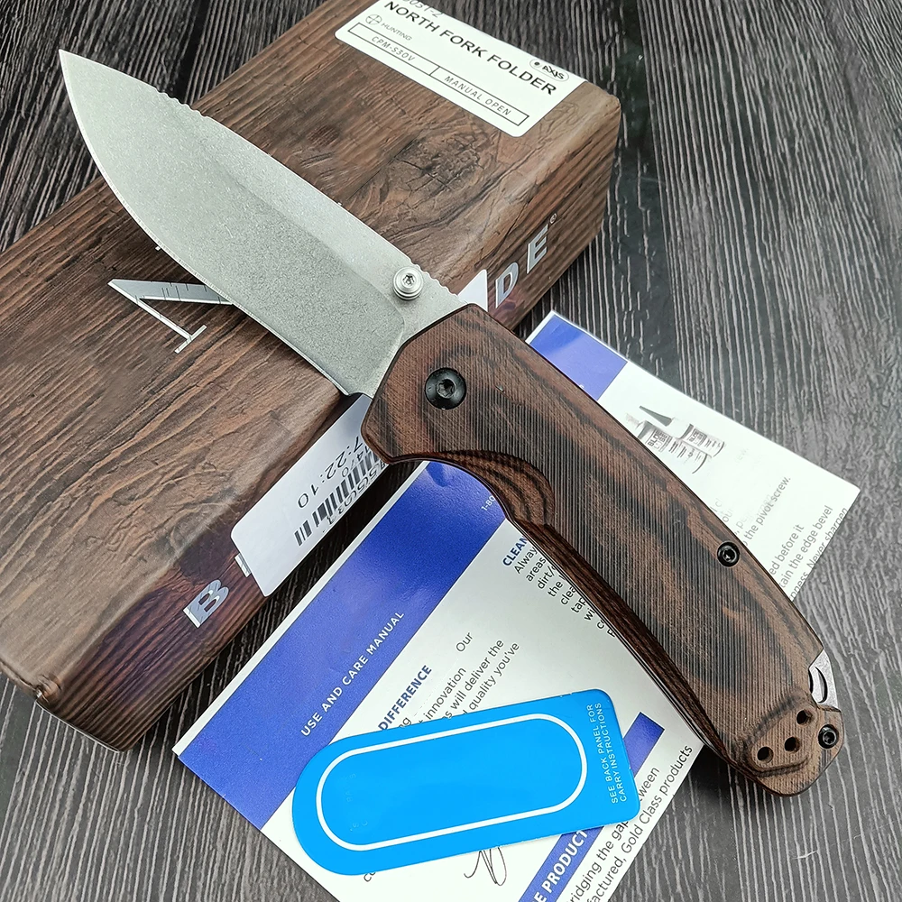EDC BM 15031 North Fork Foding Outdoor Tactica Hunting Surviva Pocket Knife Wooden Hande Camp Sef Defense
EDC BM 15031 North Fork Foding Outdoor Tactica Hunting Surviva Pocket Knife Wooden Hande Camp Sef Defense