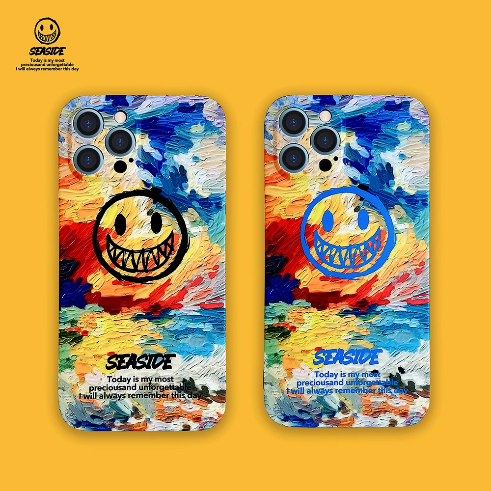 Seaside Smile Face Funny Phone Case for iPhone Xr X Xs Max Ins Korean Transparent Silicone Cover for iPhone 11 12 13 Pro Max
Seaside Smile Face Funny Phone Case for iPhone Xr X Xs Max Ins Korean Transparent Silicone Cover for iPhone 11 12 13 Pro Max