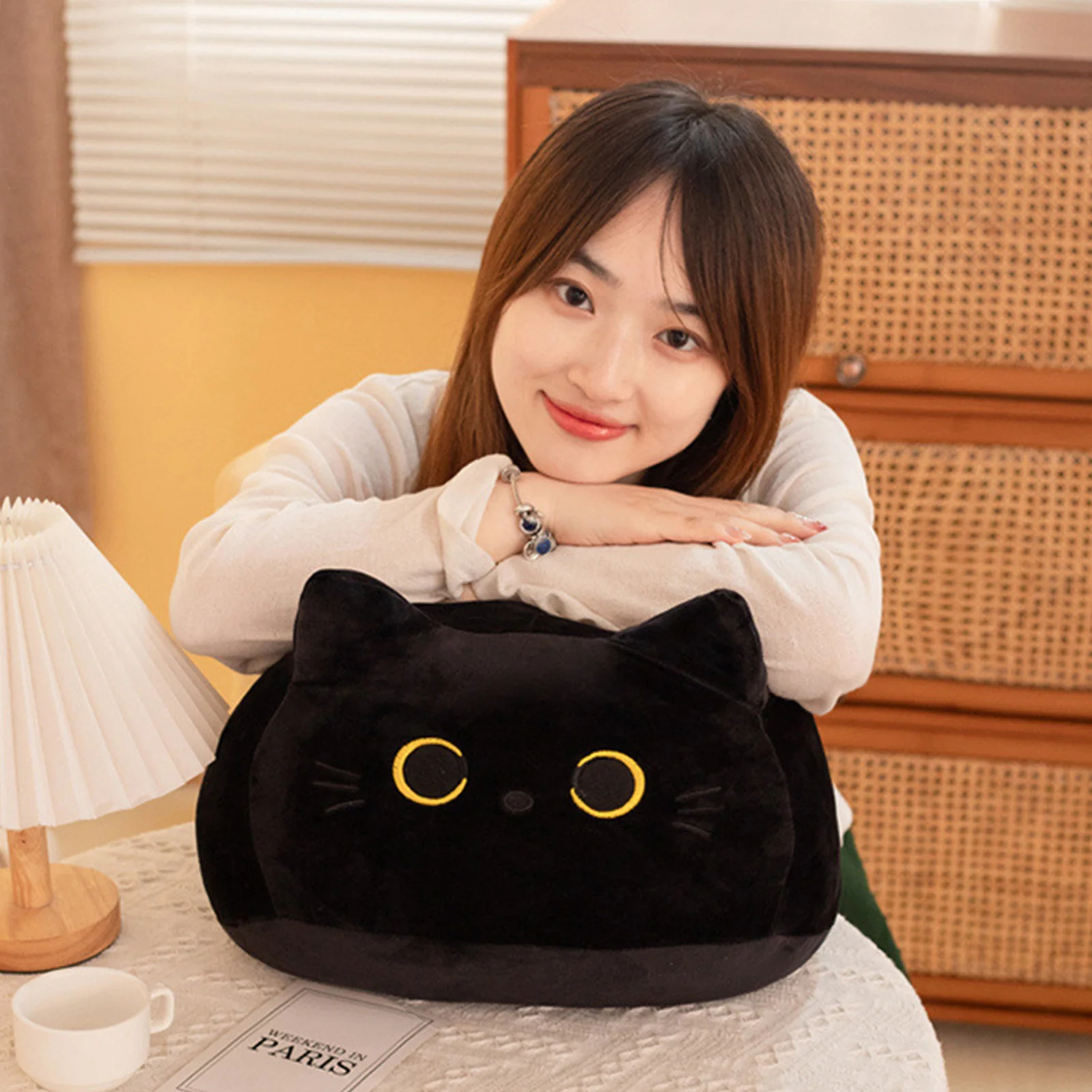 Kawaii Black Cat Plush Toy Soft Stuffed Animal Plush Pillow Black Cat Plush Doll Baby Toys Plushie Christmas Gift For Kids Girls
Kawaii Black Cat Plush Toy Soft Stuffed Animal Plush Pillow Black Cat Plush Doll Baby Toys Plushie Christmas Gift For Kids Girls