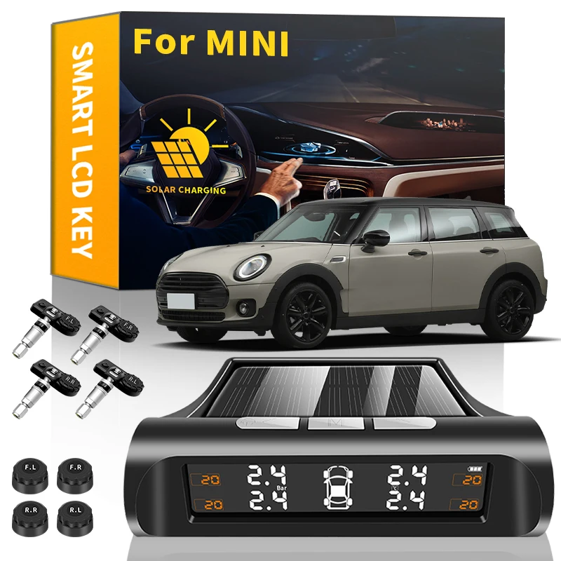 Car Accessories Solar TPMS Tyre Pressure Monitoring For MINI Cooper S R50 R52 R53 R57 R58 R59 R55 R56 R60 R61 F54 F55 F56 F57
Car Accessories Solar TPMS Tyre Pressure Monitoring For MINI Cooper S R50 R52 R53 R57 R58 R59 R55 R56 R60 R61 F54 F55 F56 F57