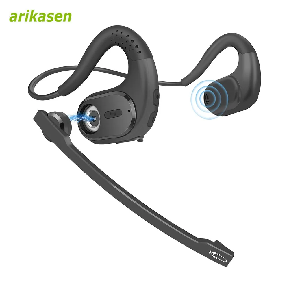 Wireless Bluetooth Headsets with Microphone Detachable Mute Button Open Ear Trucker Headphones for Cell Phones Business Office
Wireless Bluetooth Headsets with Microphone Detachable Mute Button Open Ear Trucker Headphones for Cell Phones Business Office