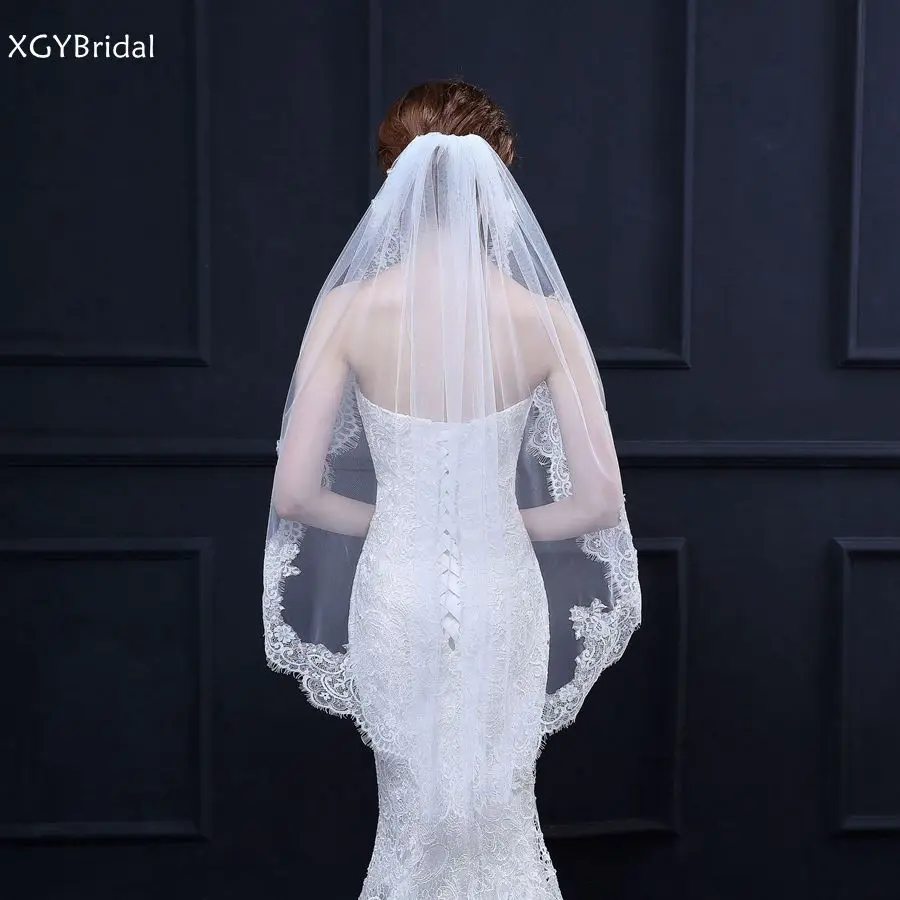 New Arrival Cheap Wedding veils for bride Wedding accessories mariage Lace Appliques Velos de novia Boda Bridal Veil voile maria
New Arrival Cheap Wedding veils for bride Wedding accessories mariage Lace Appliques Velos de novia Boda Bridal Veil voile maria