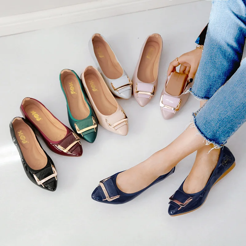 Boat Shoes Female 2023 New Tide Square Buckle Flat Soft Bottoming Pointed Single Shoe Shallow Mouth Korean Version of Bean Shoes
Boat Shoes Female 2023 New Tide Square Buckle Flat Soft Bottoming Pointed Single Shoe Shallow Mouth Korean Version of Bean Shoes