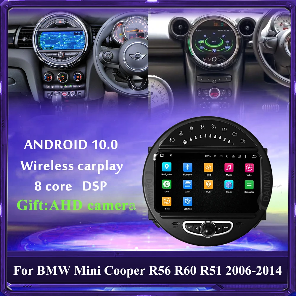 Автомагнитола 9 дюймов, Android 10,0, 4 + 64 ГБ, для BMW Mini F54/F56/R60 2007/2008-2014
Автомагнитола 9 дюймов, Android 10,0, 4 + 64 ГБ, для BMW Mini F54/F56/R60 2007/2008-2014