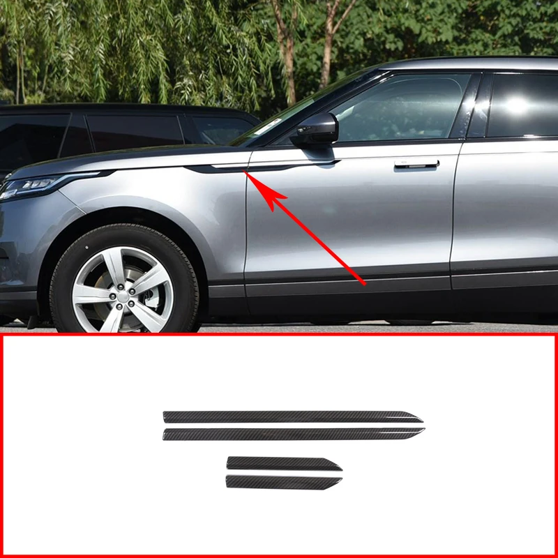 4 Pcs ABS Carbon Fiber/Black Exterior Details Side Fender Body trim For Land Rover Range Rover Velar Car Accessories fast ship
4 Pcs ABS Carbon Fiber/Black Exterior Details Side Fender Body trim For Land Rover Range Rover Velar Car Accessories fast ship