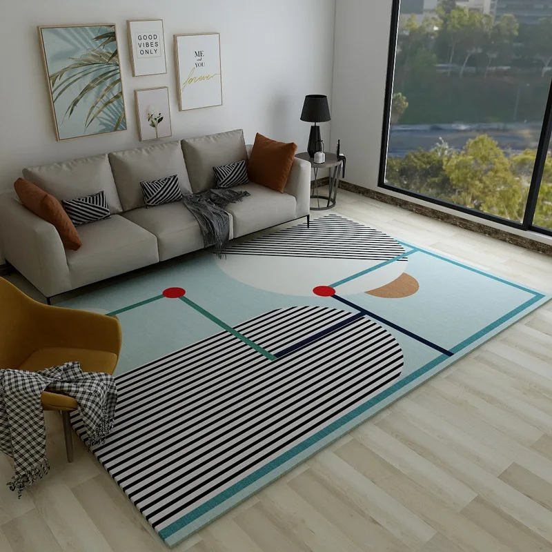 Modern Minimalist Carpets for Living Room Decoration Teenager Bedroom Decor Carpet Sofa Coffee Table Rugs Non-slip Area Rug Mat 
Modern Minimalist Carpets for Living Room Decoration Teenager Bedroom Decor Carpet Sofa Coffee Table Rugs Non-slip Area Rug Mat
