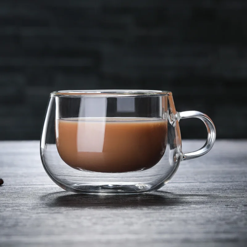 Double-layer Glass High Borosilicate Transparent Creative Water Cup Heat-resistant Belt Coffee Cup Wholesale Custom Logo Water
Double-layer Glass High Borosilicate Transparent Creative Water Cup Heat-resistant Belt Coffee Cup Wholesale Custom Logo Water