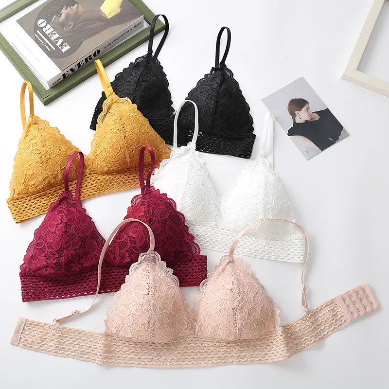 Floral Lace Bralette Sexy Bras for Women Female Underwear Soft Intimates Deep V Brassiere Sexy Lingerie Push Up Bra Lingerie 
Floral Lace Bralette Sexy Bras for Women Female Underwear Soft Intimates Deep V Brassiere Sexy Lingerie Push Up Bra Lingerie