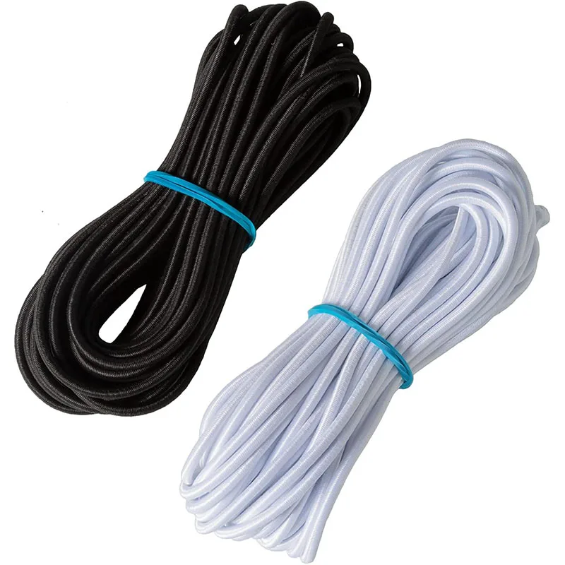 

Эластичный резиновый шнур 1/2/3/4 мм, Высококачественная черно-белая эластичная резина для шитья