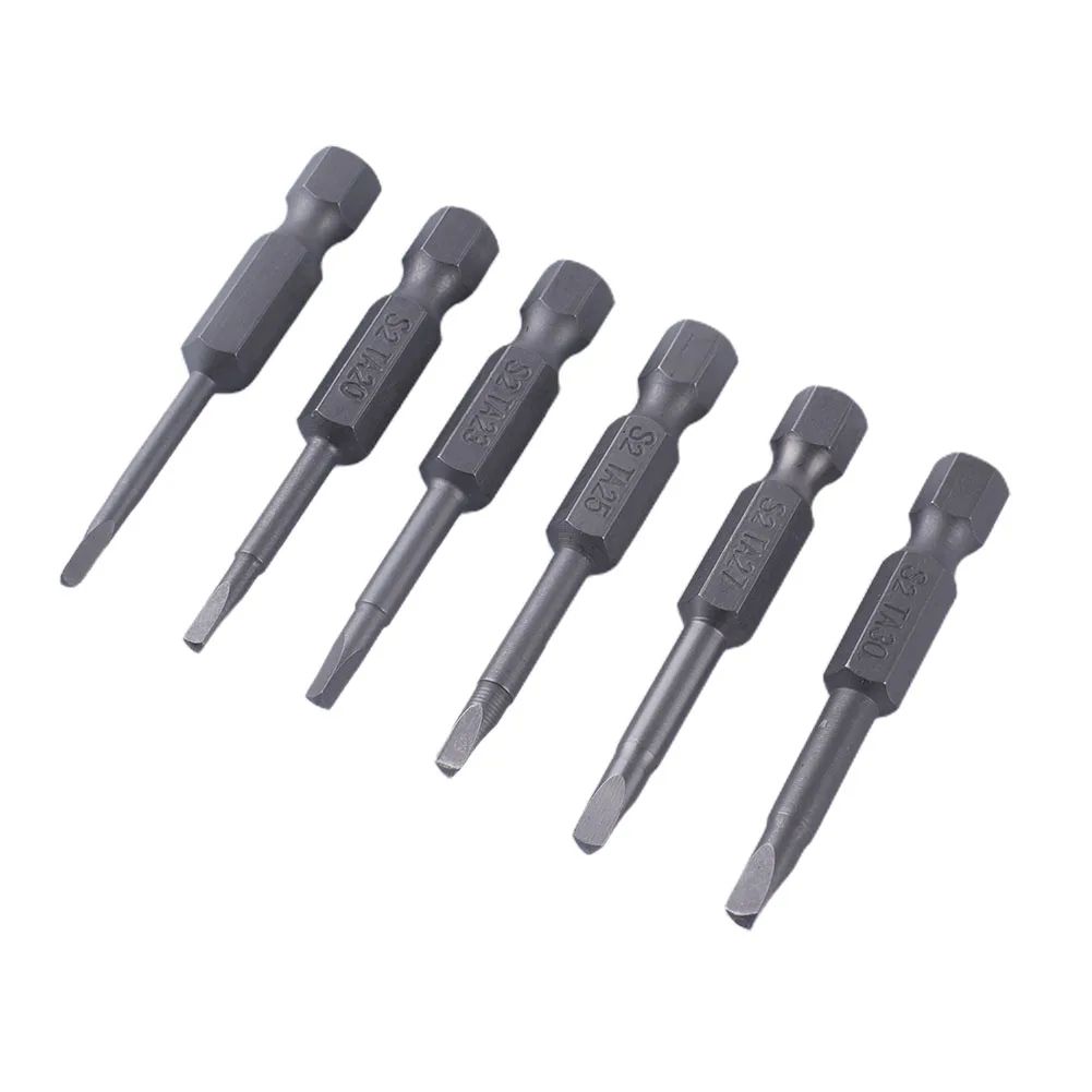 

6 Pcs 6.35mm Hex Shank Triangle Head Bit Triangle Screwdriver Bits 50mm TA1.8-3.0 For Electric Screwdriver Assembly Tool Parts