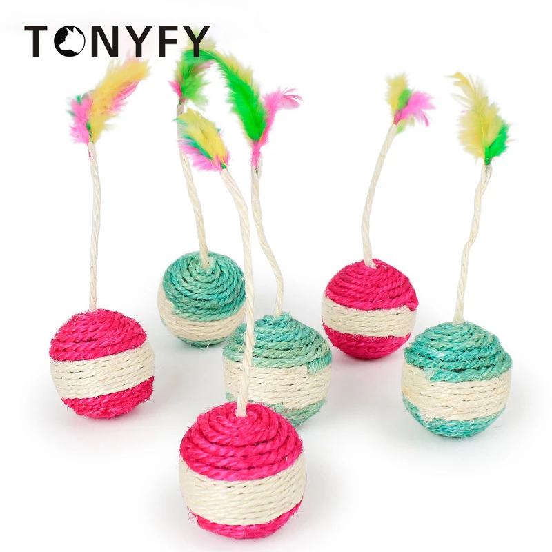 2pcs/set Pet Toys Cat Ball Teaser Toys Colorful Feathers Training Scratch Kitten Catch Playing Games Molar Bite Resistant Toys 
2pcs/set Pet Toys Cat Ball Teaser Toys Colorful Feathers Training Scratch Kitten Catch Playing Games Molar Bite Resistant Toys