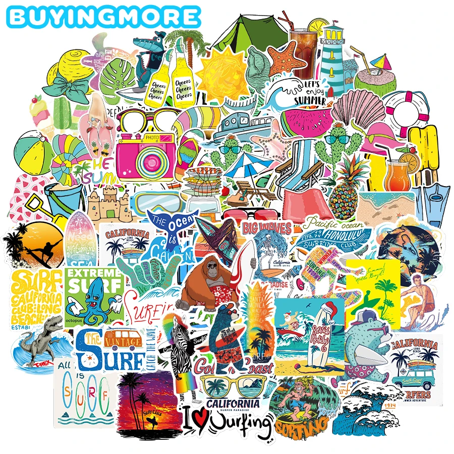 10/100PCS Surf Sport Stickers for Kid DIY Laptop Guitar Car Phone Suitcase Motor Helmet Waterproof Summer VSCO Cartoon Decal
10/100PCS Surf Sport Stickers for Kid DIY Laptop Guitar Car Phone Suitcase Motor Helmet Waterproof Summer VSCO Cartoon Decal