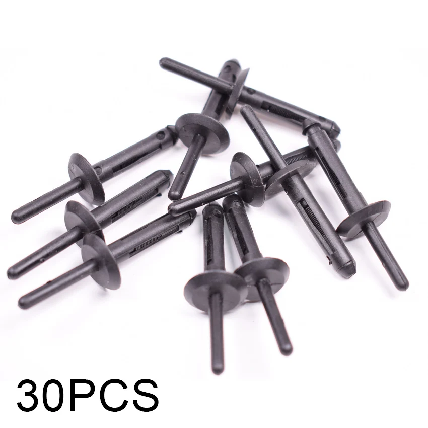 

30pcs Auto Fastener Clips Vehicle Retainer Rivet Car Fender Bumper Plastic Clips For Chrysler Jeep WJ Grand Cherokee 34201631