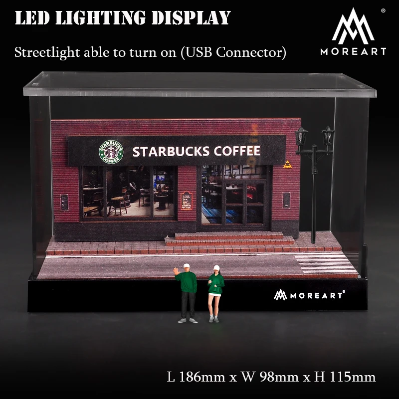 MoreArt Assemble Diorama 1:64 Coffee Shop LED Lighting Model Car Garage Display Resin Figure Collection
MoreArt Assemble Diorama 1:64 Coffee Shop LED Lighting Model Car Garage Display Resin Figure Collection