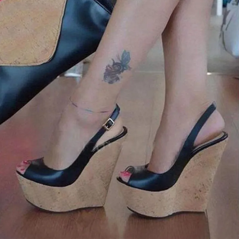 High Quality Wooden Wedges Platform Sandals New High Heels Women Fashion Open Toe Buckle Strap Summer Party Shoes
High Quality Wooden Wedges Platform Sandals New High Heels Women Fashion Open Toe Buckle Strap Summer Party Shoes