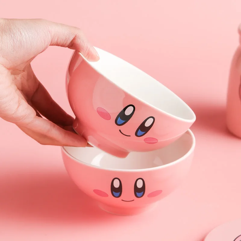 Kawaii Kirby Plush Cartoon Cute Pink Ceramic Rice Bowl Dolls Anime Plush Toys for Girls Birthday Gift
Kawaii Kirby Plush Cartoon Cute Pink Ceramic Rice Bowl Dolls Anime Plush Toys for Girls Birthday Gift