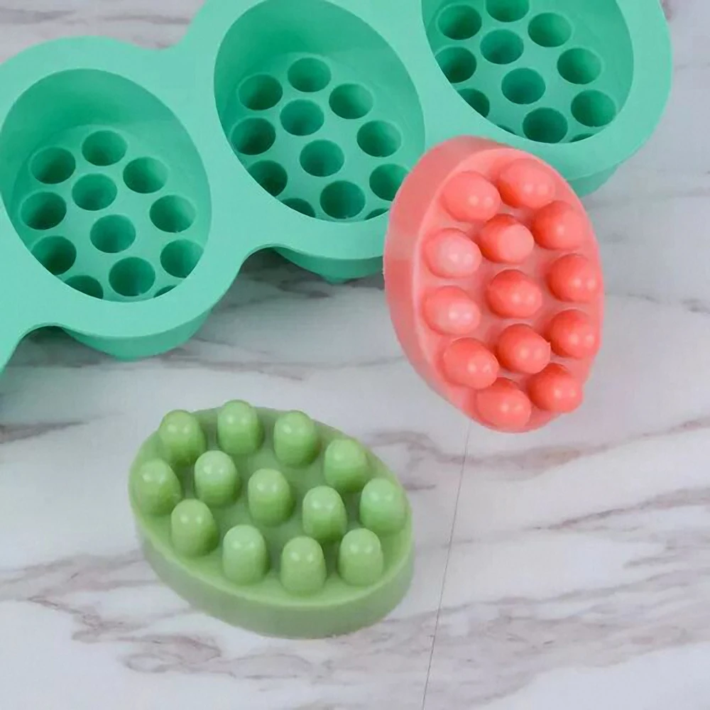 Oval Soap Silicone Molds Handmade Massage Therapy Bar Making Mould DIY Resin Crafts Soap Making Tools
Oval Soap Silicone Molds Handmade Massage Therapy Bar Making Mould DIY Resin Crafts Soap Making Tools