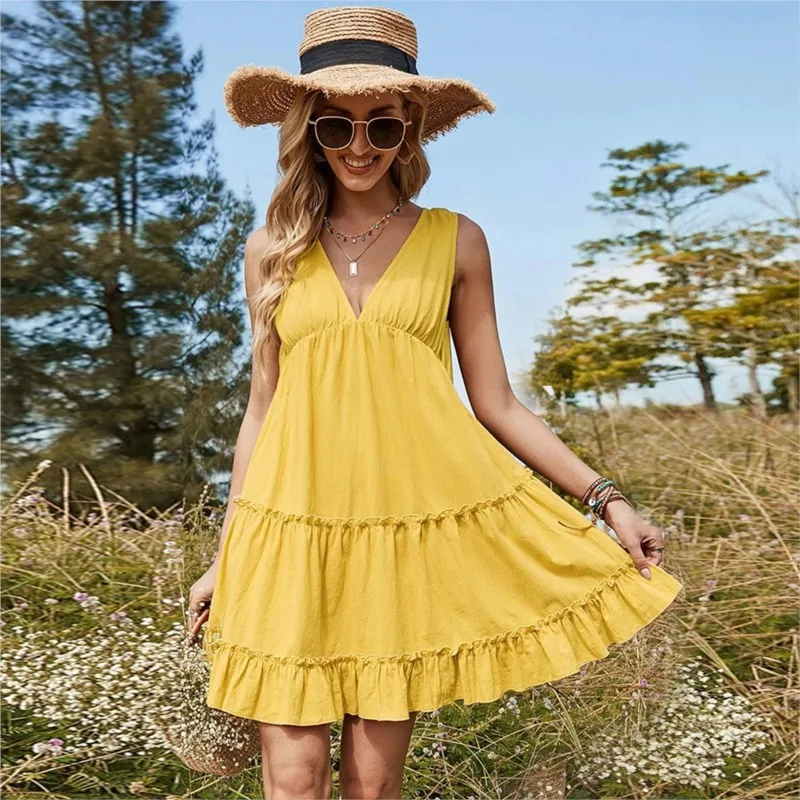 Streetwear Women Dress Lady Vintage Clothes Female Clothing Summer 2023 New Neck Rural Skirt Joker Solid Cotton For Free
Streetwear Women Dress Lady Vintage Clothes Female Clothing Summer 2023 New Neck Rural Skirt Joker Solid Cotton For Free