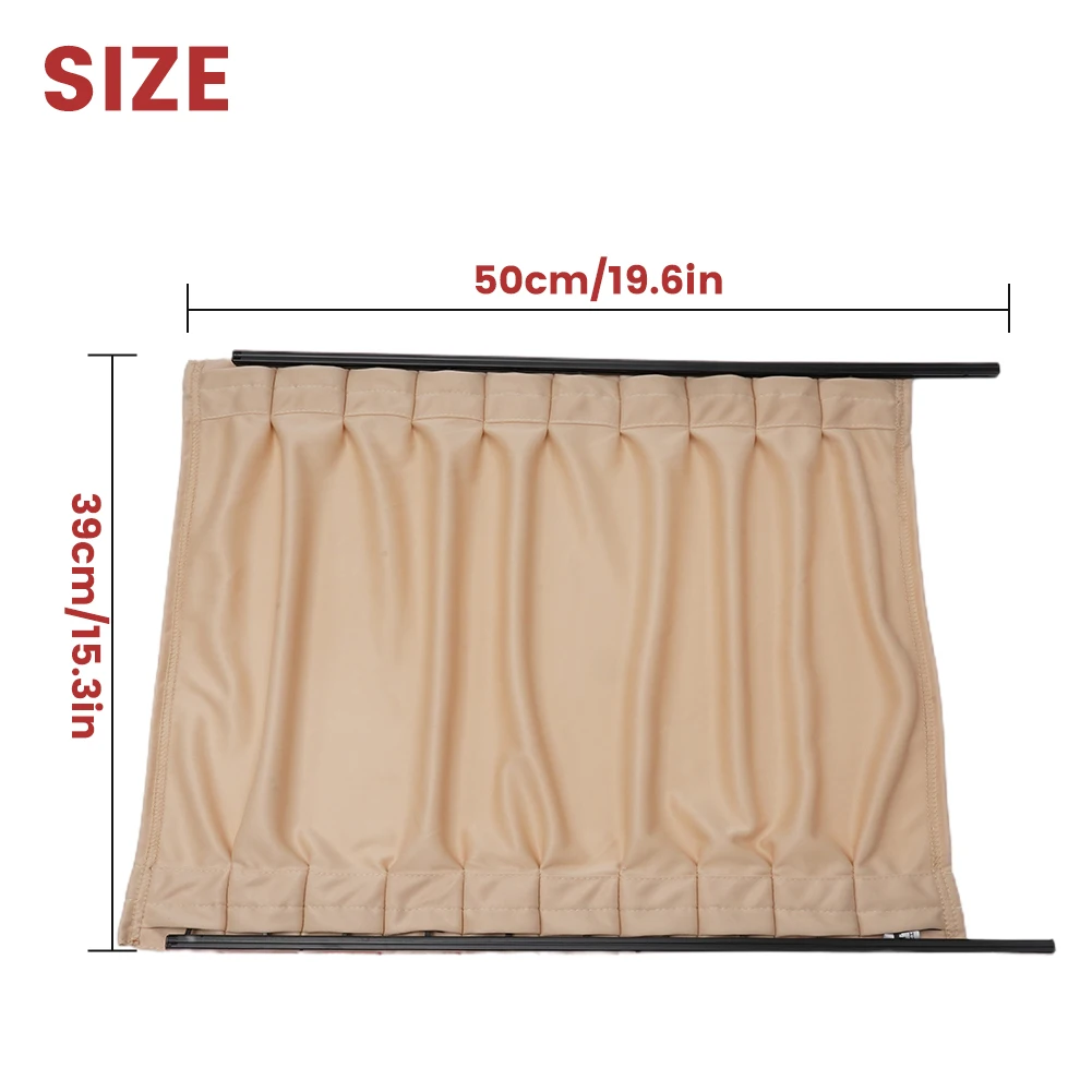 

100% Brand New And High Quality 2Pcs Universal Car Van SUV VIP Casement Curtain Anti-UV Sunshade Visor 50*39cm