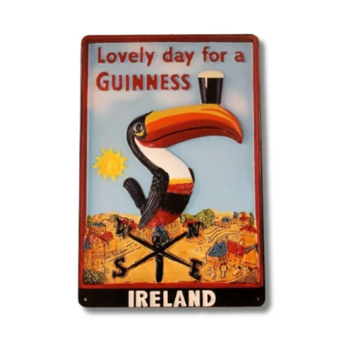 Винтажная вывеска Guinness из алюминия
Винтажная вывеска Guinness из алюминия