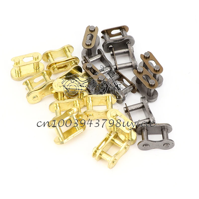 10 pcs/lot Gold Black 420 Chain Buckle Link for Motorcycle Pocket Bike Mini Moto Quad ATV
10 pcs/lot Gold Black 420 Chain Buckle Link for Motorcycle Pocket Bike Mini Moto Quad ATV
