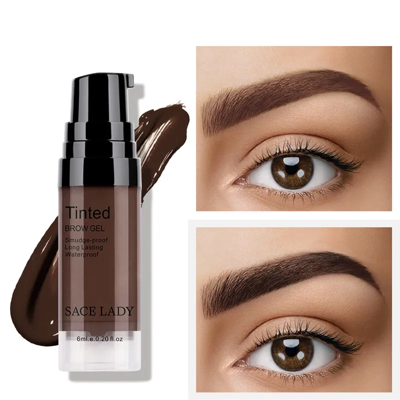 

4 Color Eyebrow Cream Enhancers Long-Lasting Waterproof Air-Cushion Eye Brows Gel Brown Tinted Liquid Eyebrows Tint Makeup
