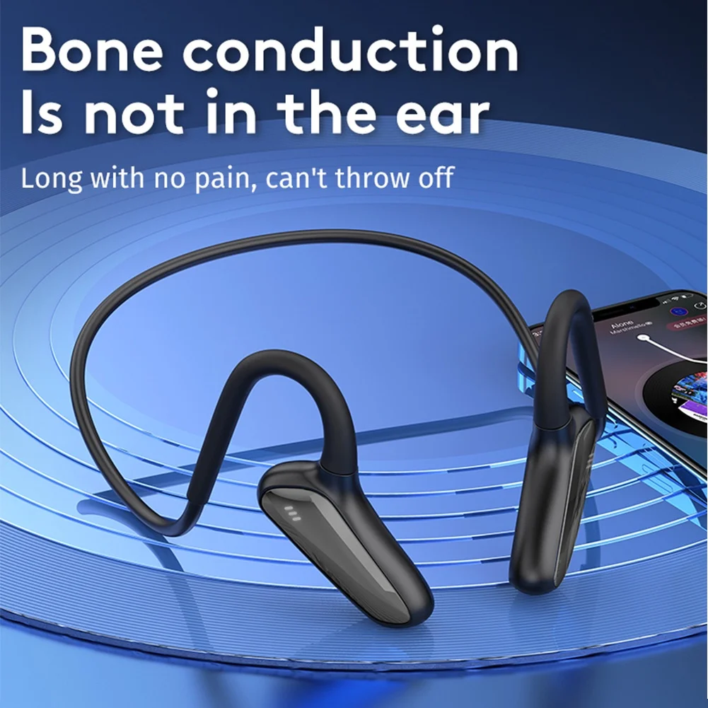 Wireless Bluetooth Headset Headphone Earphone Air Bone Conduction Sport Edition Running M-D8 For All Smart Phone
Wireless Bluetooth Headset Headphone Earphone Air Bone Conduction Sport Edition Running M-D8 For All Smart Phone