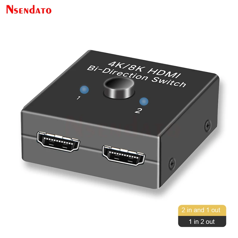 Двухпозиционный переключатель HDMI, 2 в 1, 8 к, 60 Гц, 4 к, 120 Гц, HDMI 1x2 2x1 2 1 8K
Двухпозиционный переключатель HDMI, 2 в 1, 8 к, 60 Гц, 4 к, 120 Гц, HDMI 1x2 2x1 2 1 8K