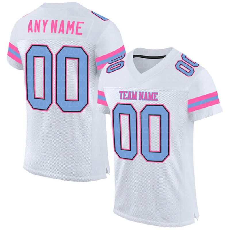 White Miami Customized Football Jersey for Men Football Short Sleeves Athletic Tee Shirts
White Miami Customized Football Jersey for Men Football Short Sleeves Athletic Tee Shirts