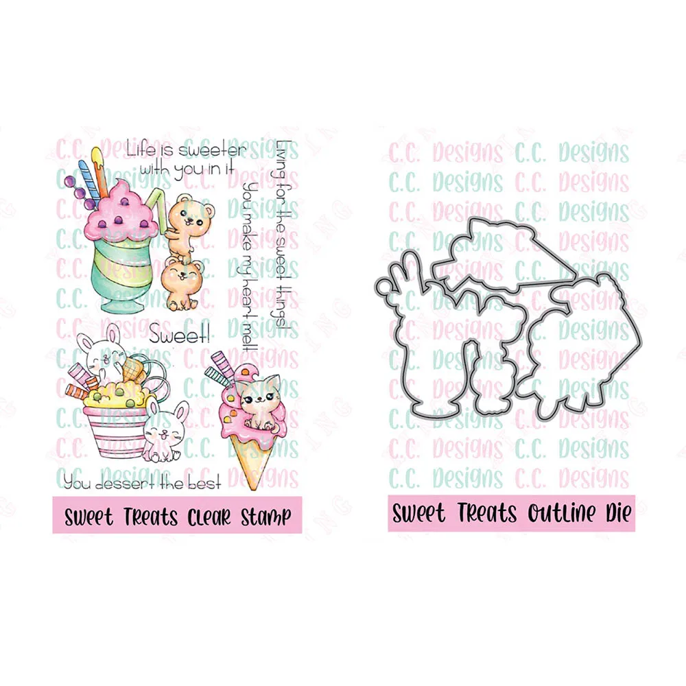 Arrival New Metal Cutting Dies Silicone Stamps Set Scrapbook Diy Decoration Craft Embossing Template Sweet Treats Reusable Molds
Arrival New Metal Cutting Dies Silicone Stamps Set Scrapbook Diy Decoration Craft Embossing Template Sweet Treats Reusable Molds