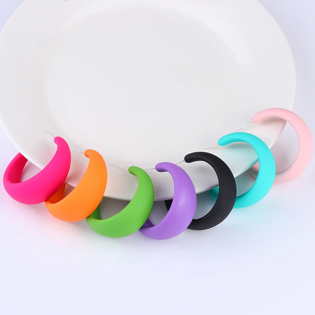 Korean Trendy Geometirc Candy Colors C-Shaped Earrings For Women Resin Acrylic Round Hoop Earrings Brincos Jewelry Gift 2022 New
Korean Trendy Geometirc Candy Colors C-Shaped Earrings For Women Resin Acrylic Round Hoop Earrings Brincos Jewelry Gift 2022 New