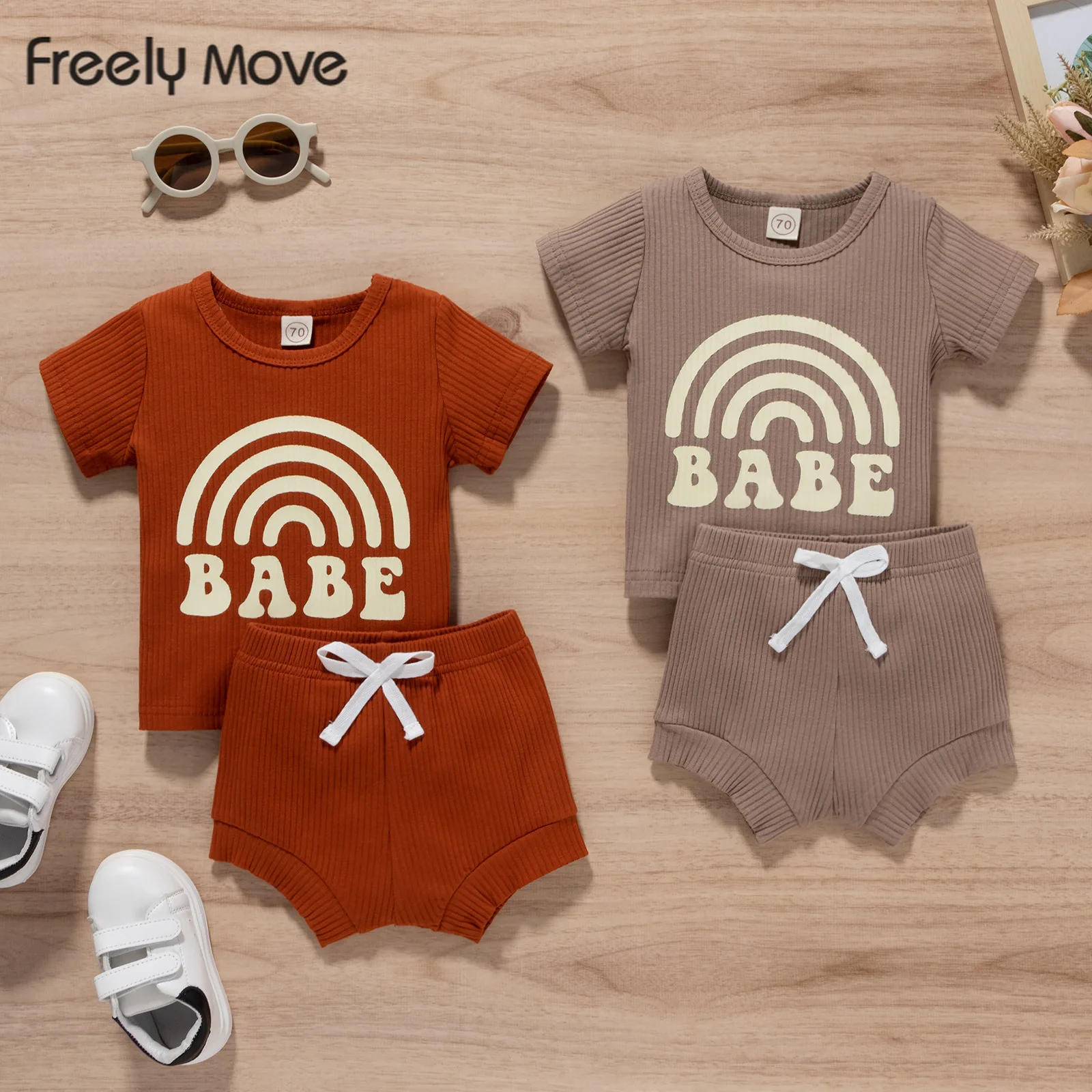 Freely Move 2022 Children's Clothing Baby Boys Short Sleeve Shorts 2Pcs Sets For Kids Summer Costume For Girls Suit Boys Outfit
Freely Move 2022 Children's Clothing Baby Boys Short Sleeve Shorts 2Pcs Sets For Kids Summer Costume For Girls Suit Boys Outfit