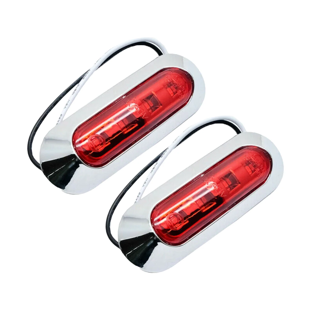 2pcs Side Marker Light 4LED Truck Side Light 12v-24V Truck Signal Light Exit Red With 4x Screws Rear Light, Indicator Light, Rea
2pcs Side Marker Light 4LED Truck Side Light 12v-24V Truck Signal Light Exit Red With 4x Screws Rear Light, Indicator Light, Rea