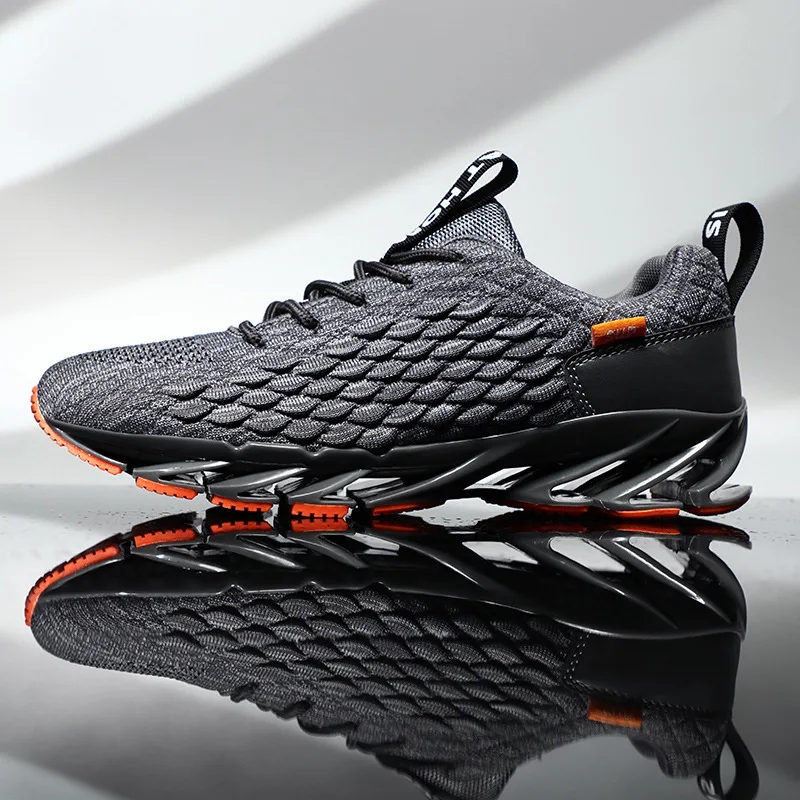 

Cross-Border Scale Blade Men's Shoes Spring 2019 New Gym Flyknit Mesh Shoes Breathable Sneakers Running Shoes