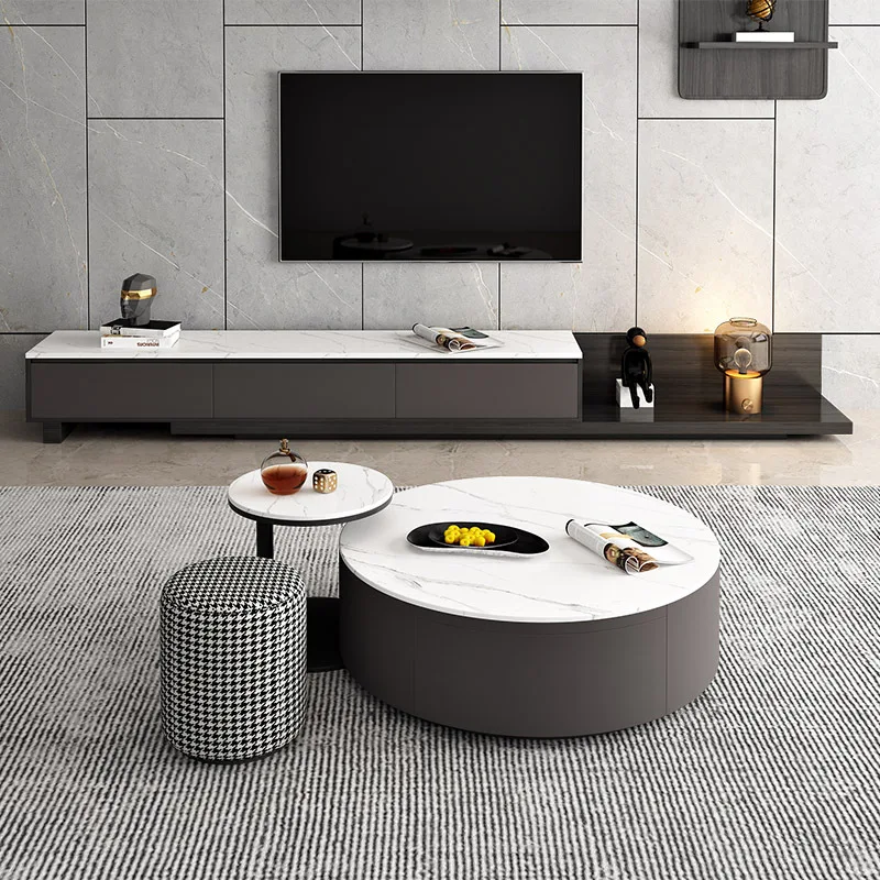 Simple modern household small round side table coffee table living room TV cabinet
Simple modern household small round side table coffee table living room TV cabinet