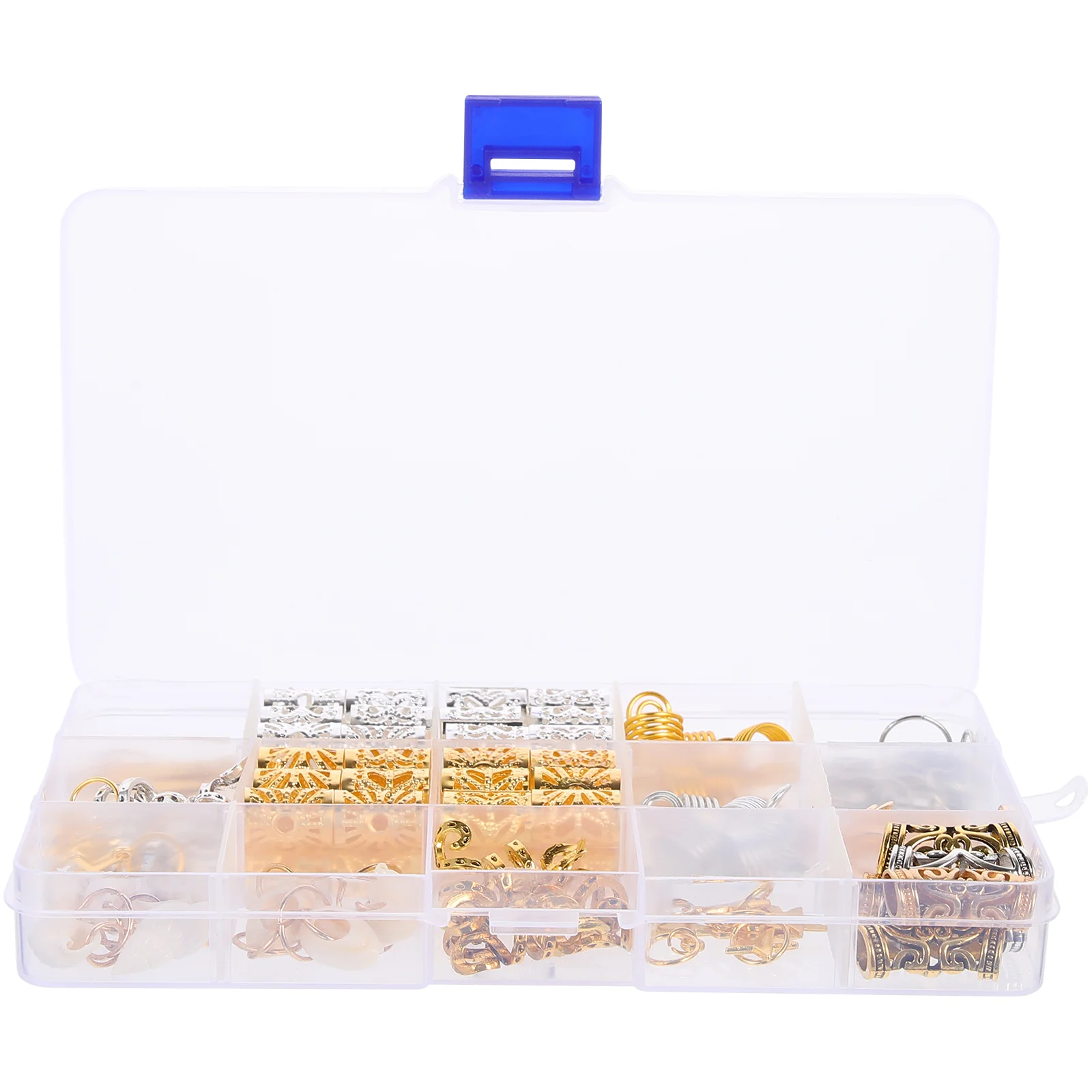 159Pcs Hair Jewelry Rings Dreadlocks Braid Rings Hair Clip Cuffs Beads Pendants
159Pcs Hair Jewelry Rings Dreadlocks Braid Rings Hair Clip Cuffs Beads Pendants