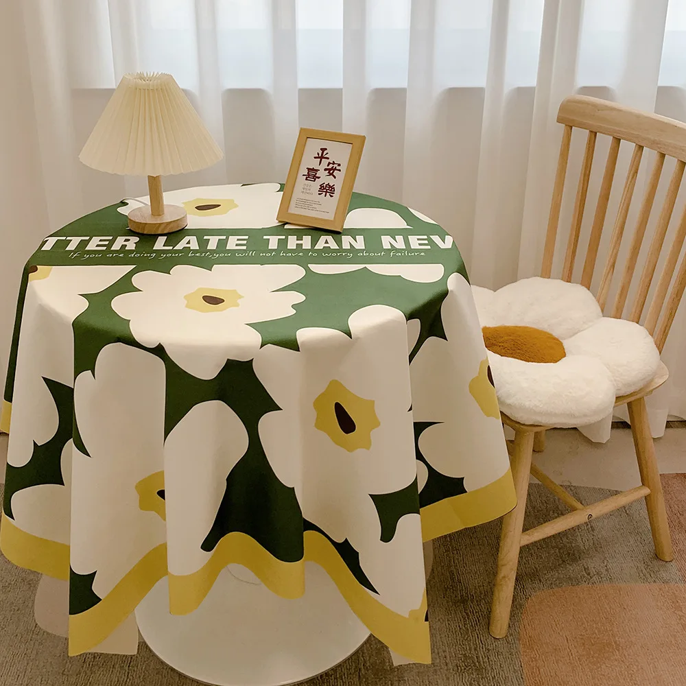 Net-red leisure balcony small round tablecloth, light luxury, high-end waterproof, oil resistant, circular tea table cloth
Net-red leisure balcony small round tablecloth, light luxury, high-end waterproof, oil resistant, circular tea table cloth