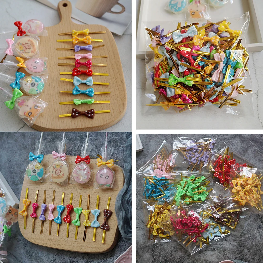 Bow Tie Wrapping Golden Wire Bowknot Binding Lollipop Candy Packaging Bags Fastener Sealing Fixed Ties Gift Box Supplies
Bow Tie Wrapping Golden Wire Bowknot Binding Lollipop Candy Packaging Bags Fastener Sealing Fixed Ties Gift Box Supplies