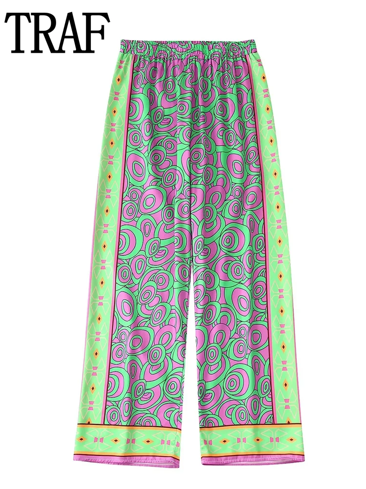 TRAF Print Boho Trousers Women Wide Leg Pants for Women Summer High Waist Baggy Woman Pants Sets Streetwear Loose Pants Women
TRAF Print Boho Trousers Women Wide Leg Pants for Women Summer High Waist Baggy Woman Pants Sets Streetwear Loose Pants Women