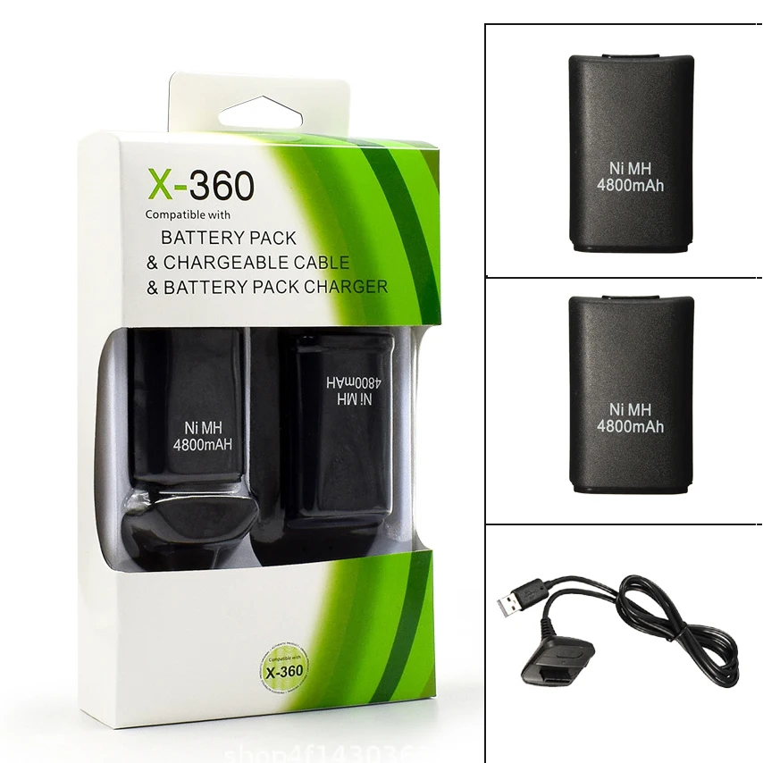 For Xbox 360 Battery 2Pcs 4800mAh Replacement Battery with Charging Cable For Xbox 360 Wireless Gamepad Controller Batteria
For Xbox 360 Battery 2Pcs 4800mAh Replacement Battery with Charging Cable For Xbox 360 Wireless Gamepad Controller Batteria