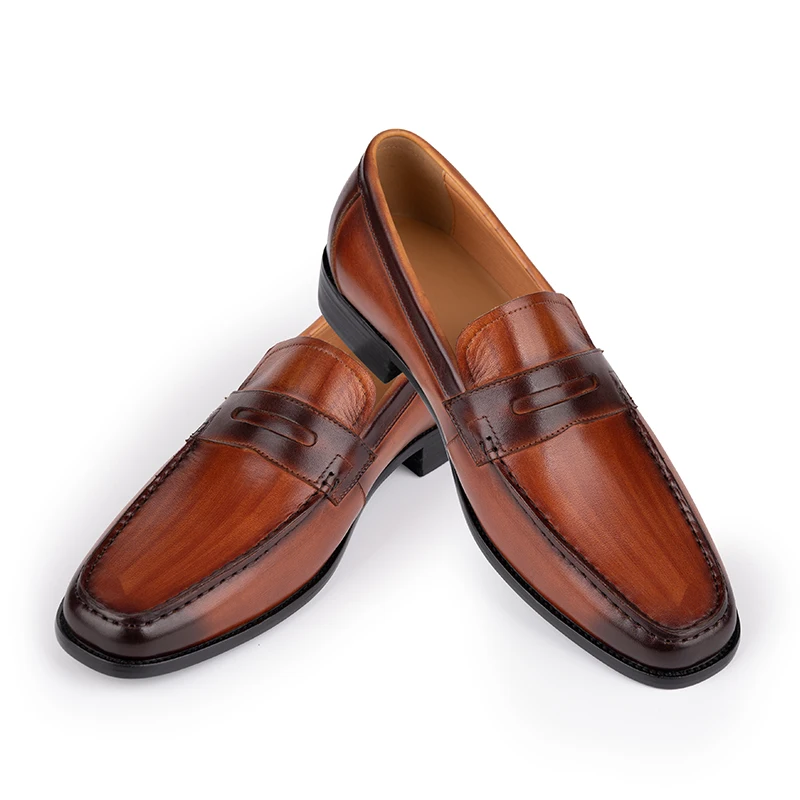 Mens Casual Leather Shoes Comfortable High-end Hand Suture Fashion Slip-On Wedding Party Dress Loafers Men Leather Shoes Brown
Mens Casual Leather Shoes Comfortable High-end Hand Suture Fashion Slip-On Wedding Party Dress Loafers Men Leather Shoes Brown