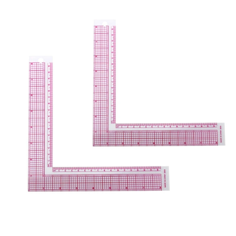 2Pcs 5808 Built-In Square Ruler Corner Ruler L-Shaped Ruler Garment Ruler Grading Ruler
2Pcs 5808 Built-In Square Ruler Corner Ruler L-Shaped Ruler Garment Ruler Grading Ruler