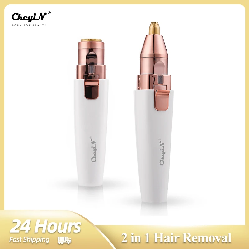 CkeyiN 2 in 1 Electric Eyebrow Trimmer Female Epilator Body Facial Hair Removal Mini Painless Razor Rechargeable Face Shaver
CkeyiN 2 in 1 Electric Eyebrow Trimmer Female Epilator Body Facial Hair Removal Mini Painless Razor Rechargeable Face Shaver